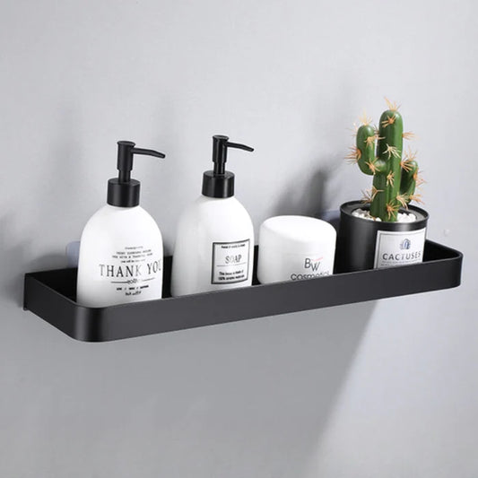 Black Aluminum Bathroom Shelf